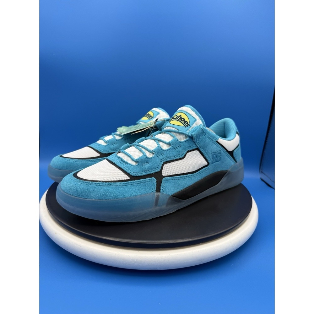 DC SHOES Metric LE Men's Size 12 Vibrant Cyan Blue Skateboard Sneakers Rare NEW